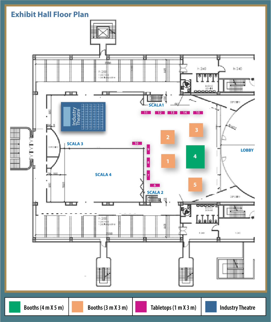 IAPRD Exhibit Hall Floor Plan
