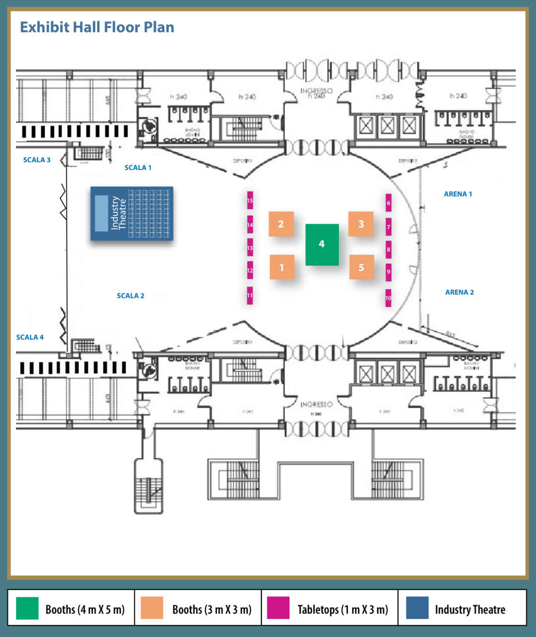 IAPRD Exhibit Hall Floor Plan
