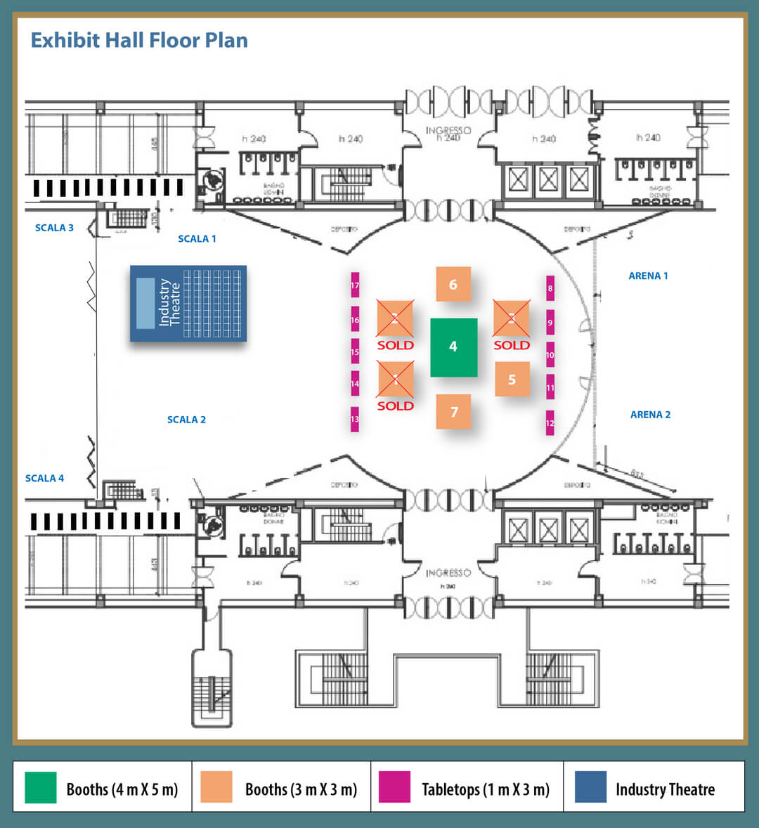 IAPRD Exhibit Hall Floor Plan
