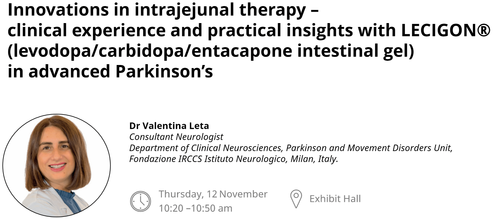 Innovations in intrajejunal therapy – clinical experience and practical insights with LECIGON® (levodopa/carbidopa/entacapone intestinal gel) in advanced Parkinson’s